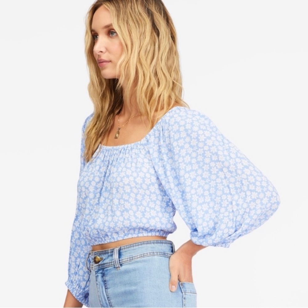 Sun city Billabong Floral Crop Top NWT